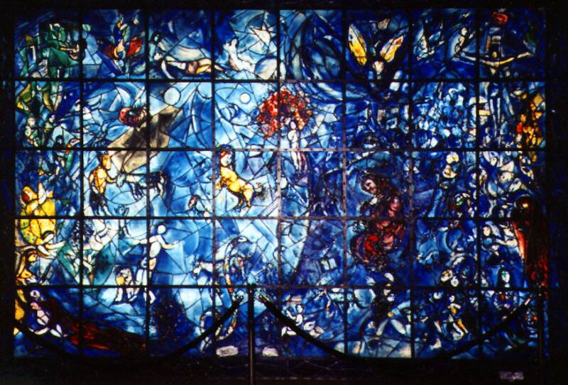 Chagall: "PEACE", STAINED GLASS WINDOW