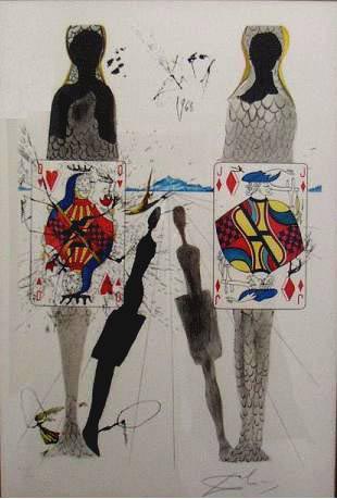 Dali: The Queen's Party, LE Lithograph